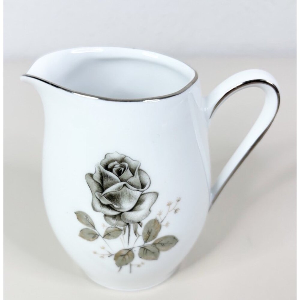 Winterling Smoke Rose Gray White Creamer Or Syrup Bavaria Germany EUC